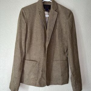 Ralph Lauren Jacket Womens Small Tweed Lightweight Wool Blend Blazer